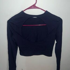 Blue Long Sleeve Top